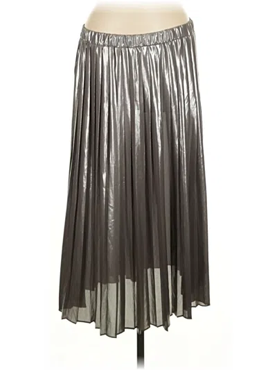 Pre-owned Seen Worn Kept Formal Skirt In Silver