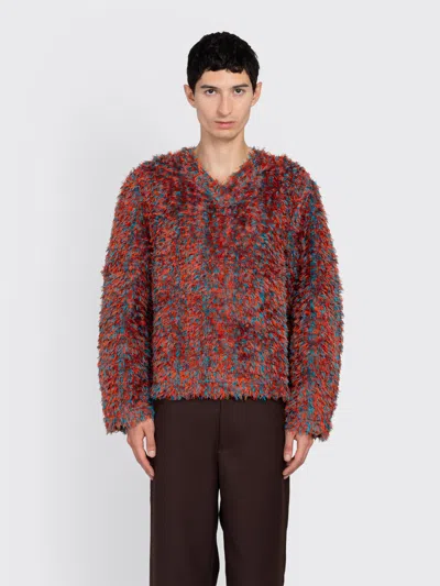Séfr Agustin Sweater In Two-tone Dawn