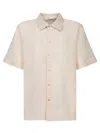 Séfr Noam Beige Textured Shirt In Neutrals