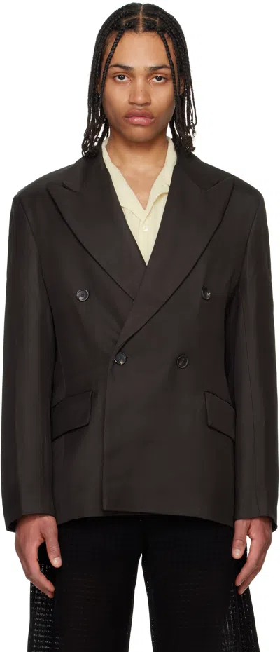 Séfr Black Donovan Blazer In Brown
