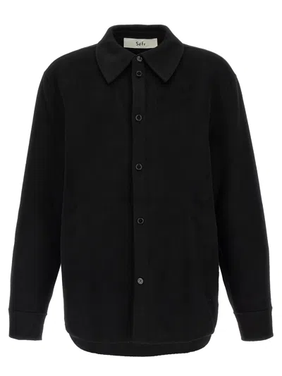 Séfr Black Wool Men's Blouse