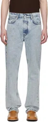 Séfr Straight Cut Jeans In New Stone Wash
