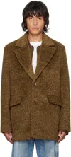 Séfr Brown Evan Blazer In Corteccia Melange