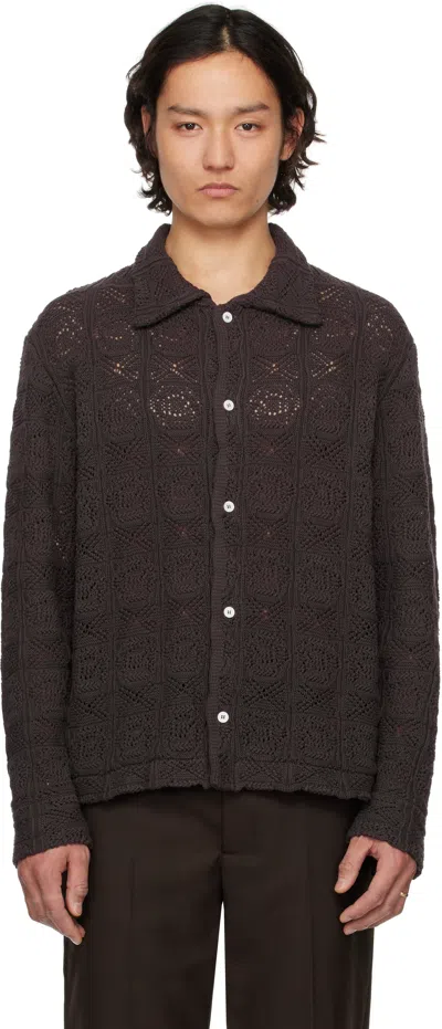 SÉFR BROWN MYLES OVERSHIRT