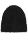 Séfr Alpaca Wool-blend Brushed Beanie In Black