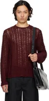 Séfr Maroon Yorgos Sweater In Astrantia