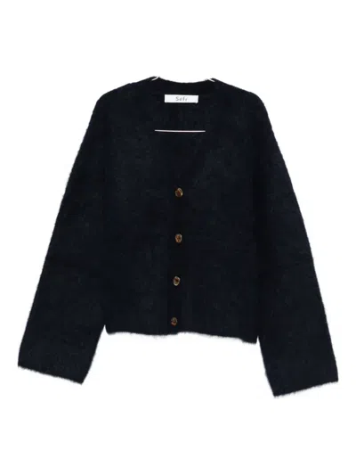 Séfr Button-up Cardigan In Blue