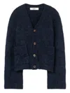 Séfr Buttoned Pocket Lee Cardigan In Blue