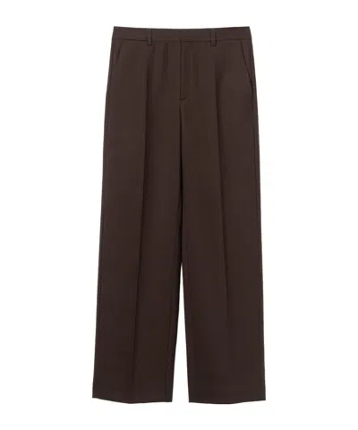 Séfr Casual Pants With Belt Loops In Brown