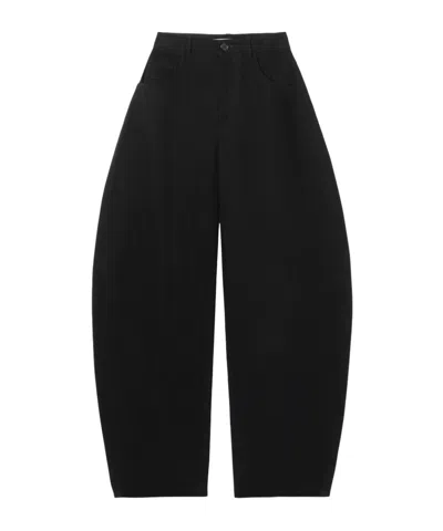 Séfr Casual Trousers With Belt Loops In Black