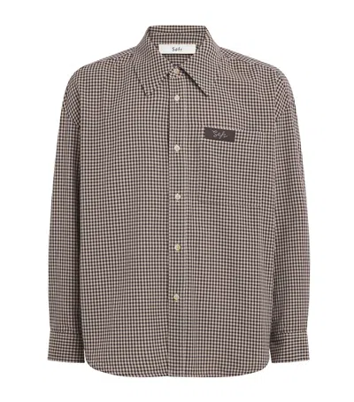 Séfr Check Shirt In Brown