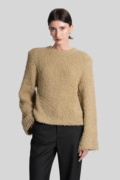 Séfr Chiara Knitwear In Beige Wool In Brown