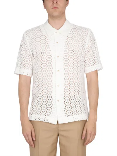 Séfr Classic Collar Button-up Shirt In White