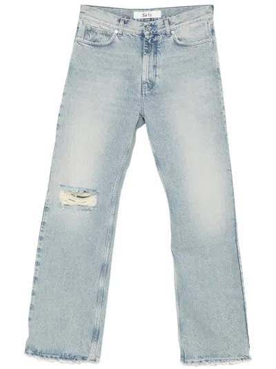 Séfr Sefr Classic Denim Jeans In Denim Blue