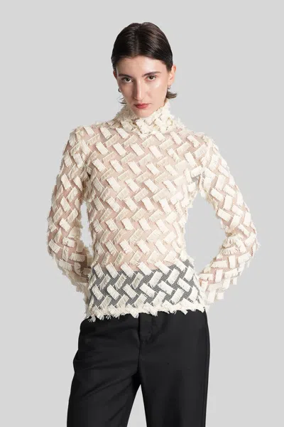 Séfr Cora Topwear In Beige Cotton In Multi