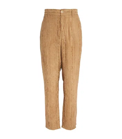 Séfr Cord Richie Straight Trousers In Beige