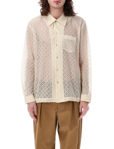 Séfr Cotton Lace Jagou Shirt For Men In Neutral