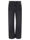 Séfr Sefr Relaxed Fit Worn Wash Jeans For Men In Black