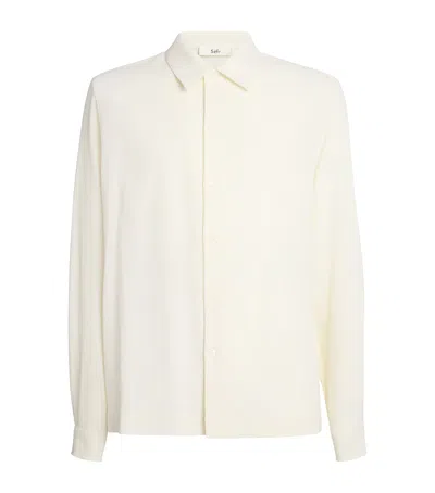 Séfr Crepe Sense Shirt In White