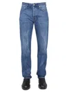 Séfr Denim Mid Rise Jeans In Blue