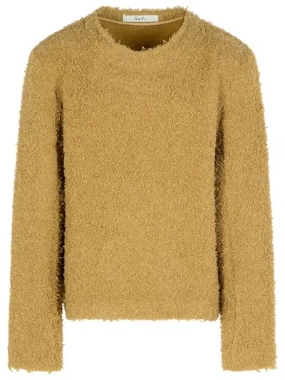 Séfr Dignan' Beige Virgin Wool Sweater In Multi