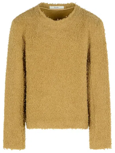 SÉFR SÉFR 'DIGNAN' BEIGE VIRGIN WOOL SWEATER