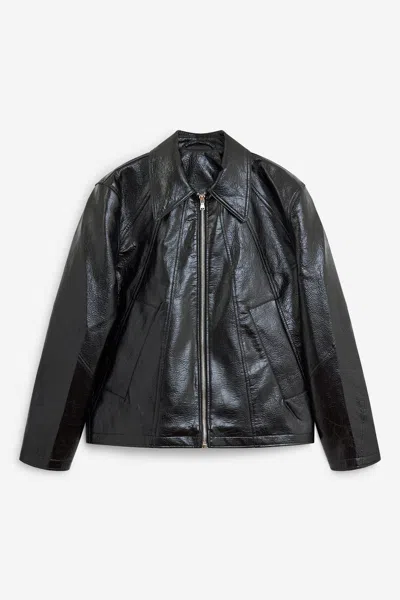 Séfr Duke Jacket Leather Jacket In Black