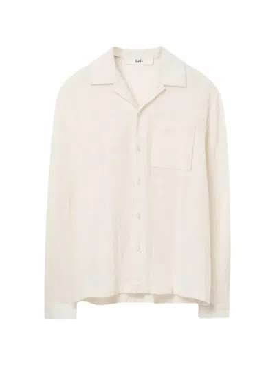 Séfr Everyday Camp-collar Shirt In Neutral