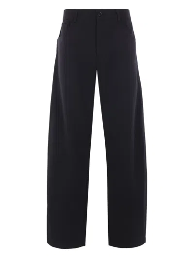Séfr Sefr Black Stretch Polyester Blend Oktai Pant