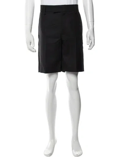 Pre-owned Séfr Flat Front Shorts In Black