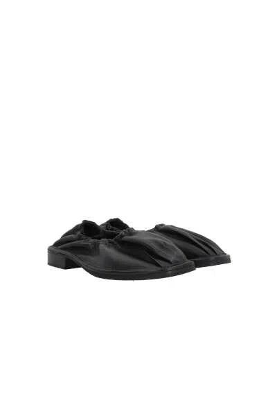 Séfr Black Lune Slippers In Goat Black Leather