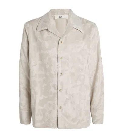 Séfr Floral Jacquard Gael Shirt In White