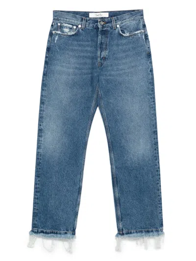Séfr Frayed-cut Jeans In Blue