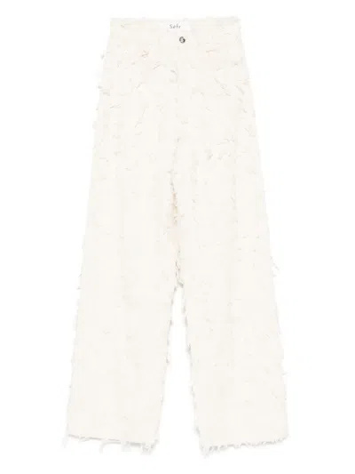 Séfr Denim Straight-leg Jeans In White