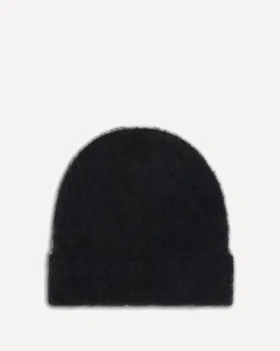 Séfr Fuzzy Beanie Hat In Black