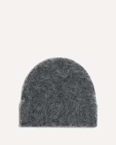 Séfr Fuzzy Beanie Hat In Gray