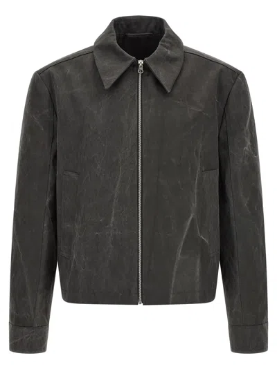 Séfr Gray Cotton Full-length Men's Jacket