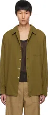 Séfr Sefr Leo Shirt In Moss Green