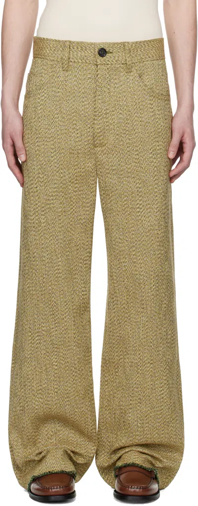 Séfr Green Ramon Trousers In Emerald Dream
