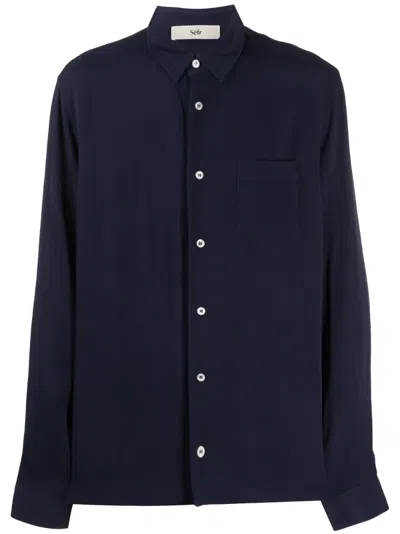 Séfr Hampus Shirt In Blue