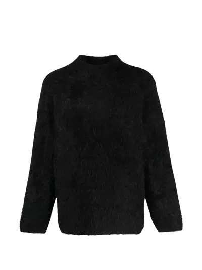 Séfr Haru Brushed Sweater In Black