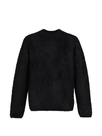 Séfr Haru Brushed-knit Sweater In Black
