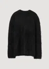 Séfr Haru Sweater Black Alpaca In Black