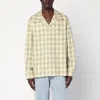 Séfr Ignacio Camp-collar Checked Cotton And Linen-blend Shirt