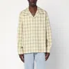 Séfr Ignacio Camp-collar Checked Cotton And Linen-blend Shirt