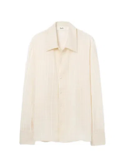 Séfr Ignacio Cotton Shirt In Neutral