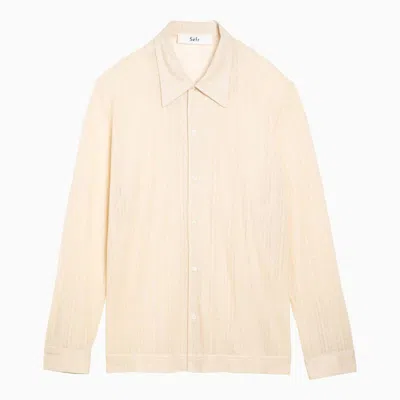 Séfr Ivory Ripley Shirt In Organic Cotton Blend In White