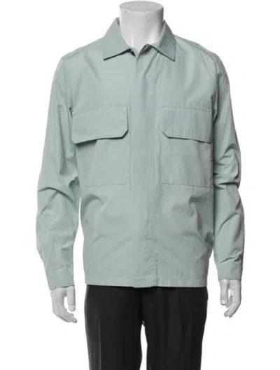 Pre-owned Séfr Jacket In Blue/green