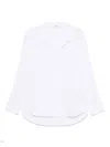 Séfr Jagou Blue Shirt In Cotton Blend In White