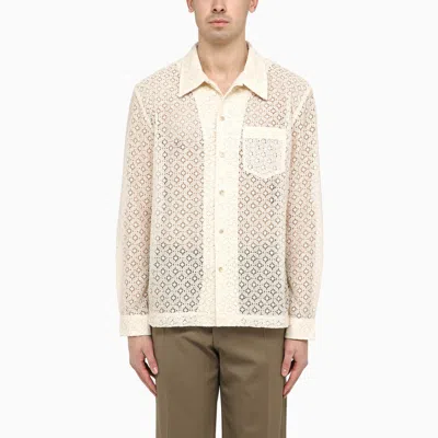 Séfr Jagou Shirt With Harmony Cotton Embroidery In Pink